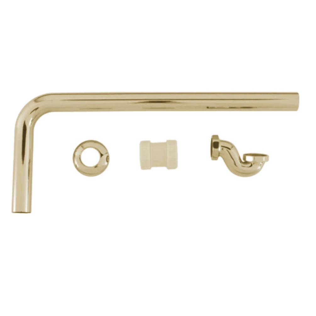 BC Designs Gold Exposed Low Bath Trap & Adaptor Cut Out